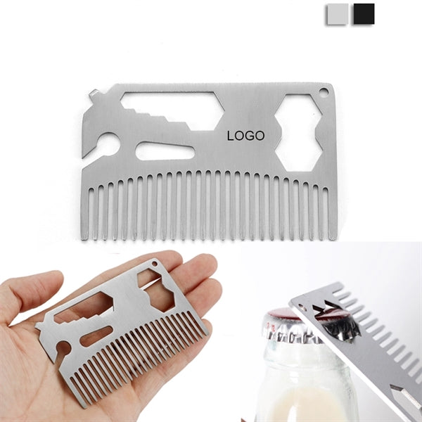 Metal Wallet Comb Bottle Opener
