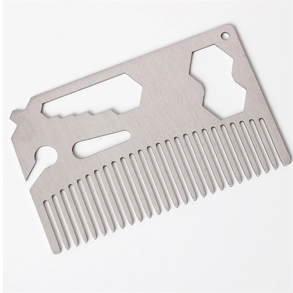 Metal Wallet Comb Bottle Opener