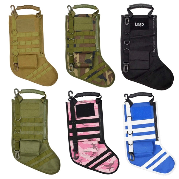 Tactical Lightweight Christmas Socks Bag with Custom Logo