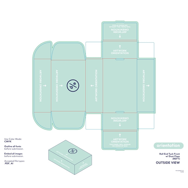 9"x 6"x 4" E-Flute Display Mailer Box Printed