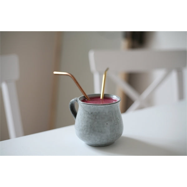 Gold or Copper Stainless Steel Bent Straws