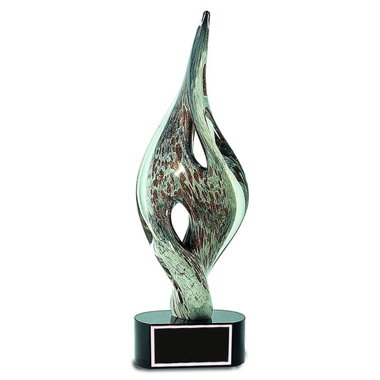 15" Spire Twist Art Glass