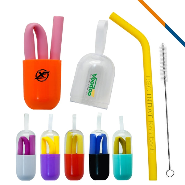 Aurora Silicone Straw