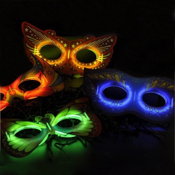 Light up Glow Butterfly Glasses Mask
