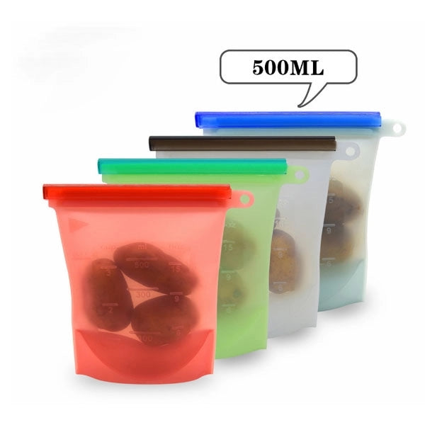 Small Silicone Food Storage Bag - 500ML