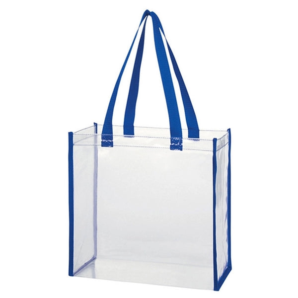 Clear PVC Stadium Tote Bag