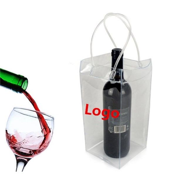 Pvc Bottle Ice Tote Bag