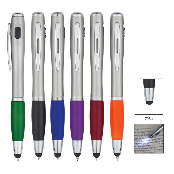 Pen with LED Light and Stylus