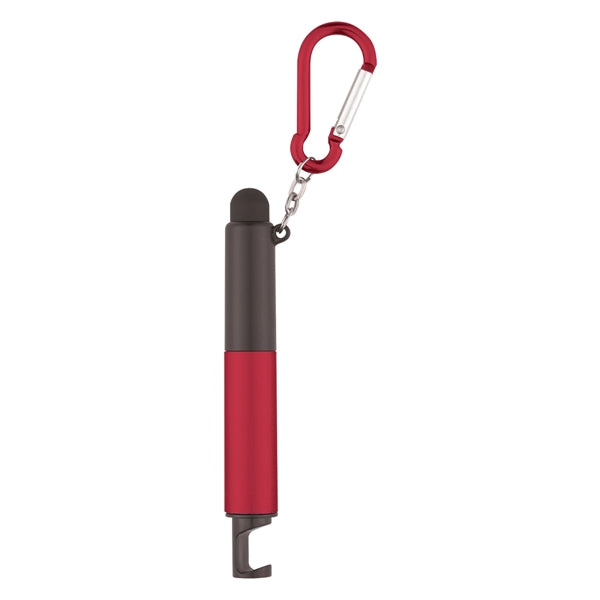 4-In-1 Light Up Stylus Pen with Carabiner