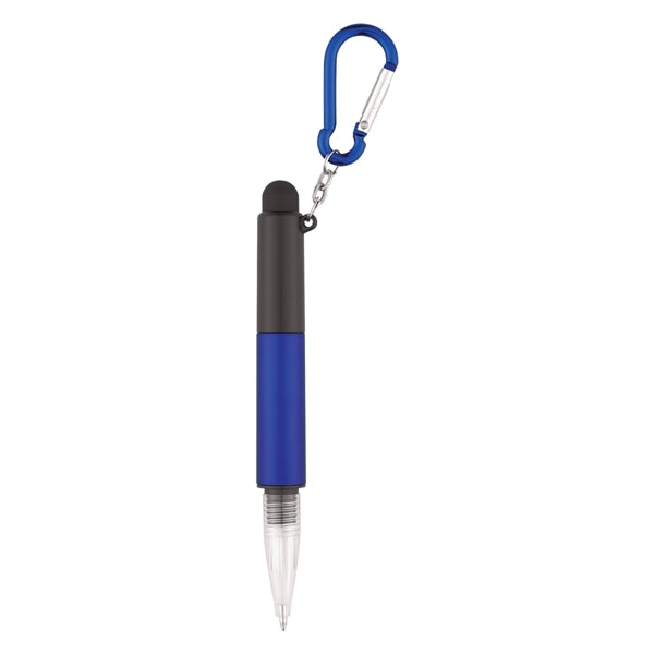 4-In-1 Light Up Stylus Pen with Carabiner