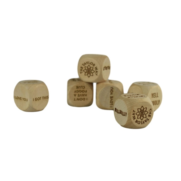 Wood Dice - Size 25mm