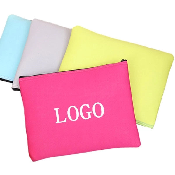 Neoprene Zipper Cosmetic Pouch