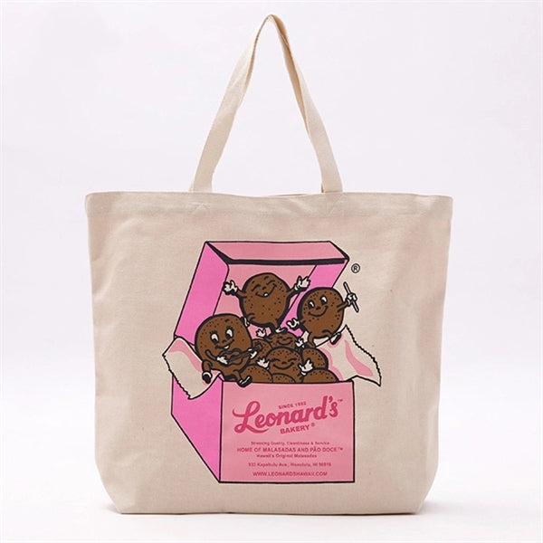 Printed Heavy Natural Cotton Canvas Tote Bag