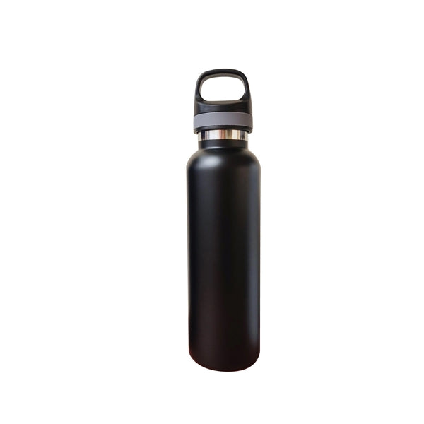 22 Oz. Vacuum insulated s. steel bottle, 2 tone lid