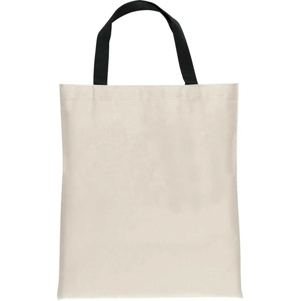 15.5" x 13" 8 oz. Cotton Tote Bag with Color Handles