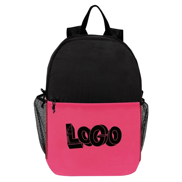 Two-Tone Foldable Lightweight Backpack