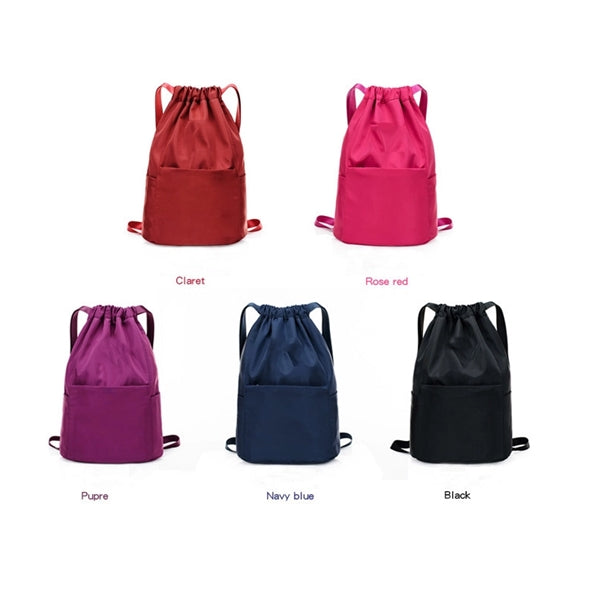 Drawstring Nylon Sports Backpack