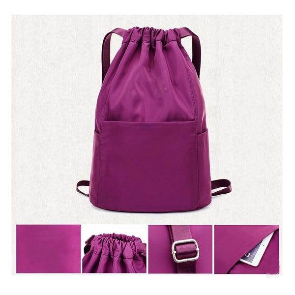 Drawstring Nylon Sports Backpack