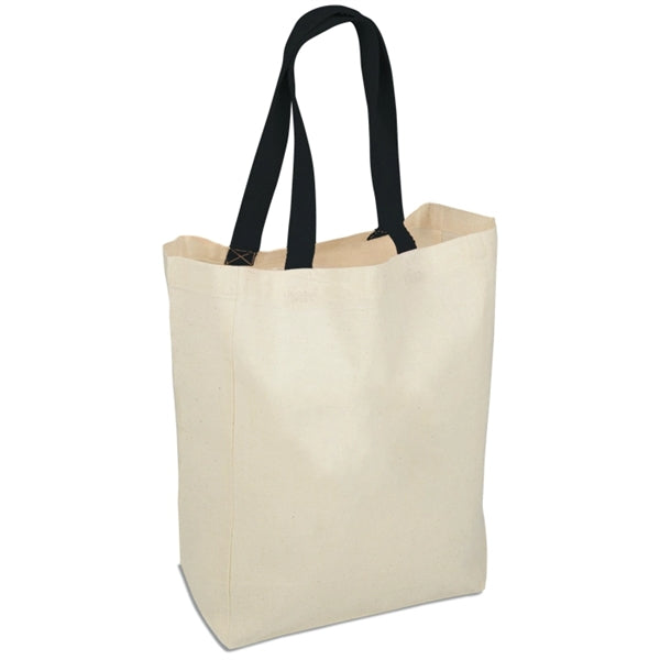 14" x 10" x 5" 5 oz. Cotton Grocery Tote