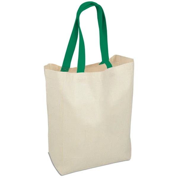 14" x 10" x 5" 5 oz. Cotton Grocery Tote