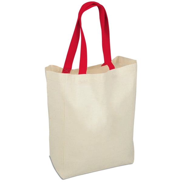 14" x 10" x 5" 5 oz. Cotton Grocery Tote