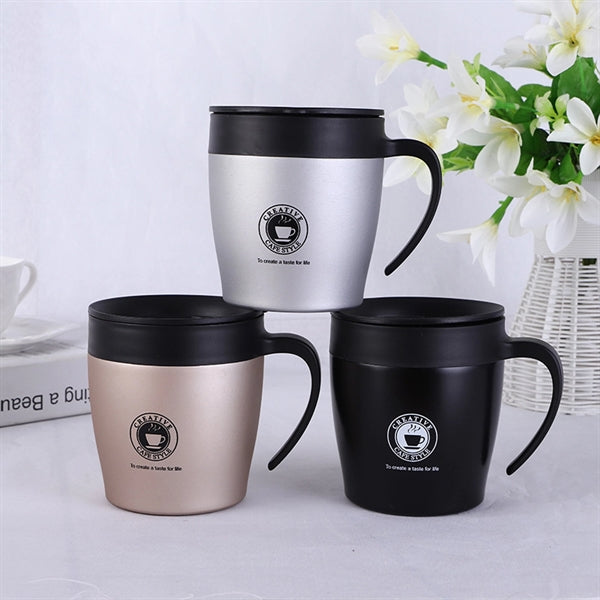 12oz The Latest Insulated Mug With Coffee Spoon