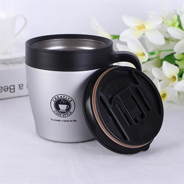 12oz The Latest Insulated Mug With Coffee Spoon