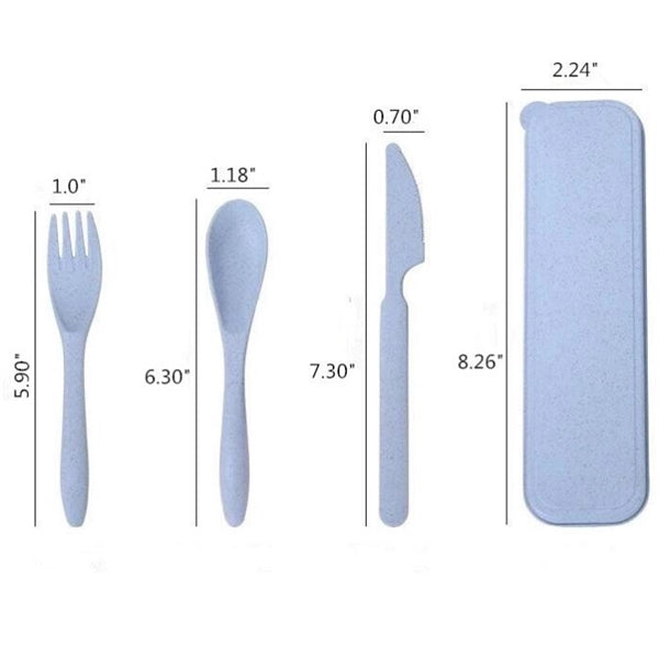 3pcs Portable Cutlery Tableware
