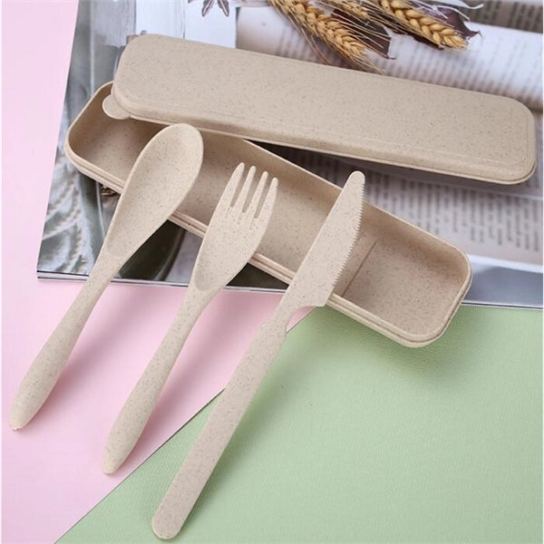 3pcs Portable Cutlery Tableware