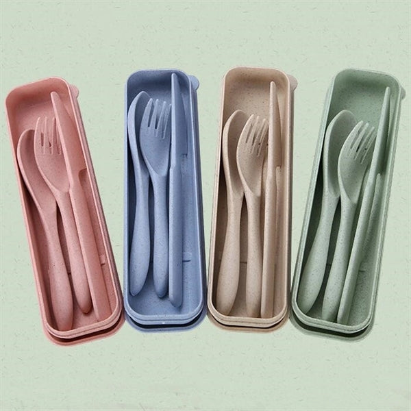 3pcs Portable Cutlery Tableware