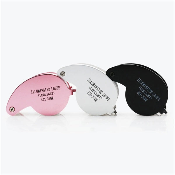 40X 6-shaped Folding LED Magnifier