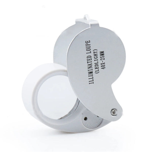 40X 6-shaped Folding LED Magnifier