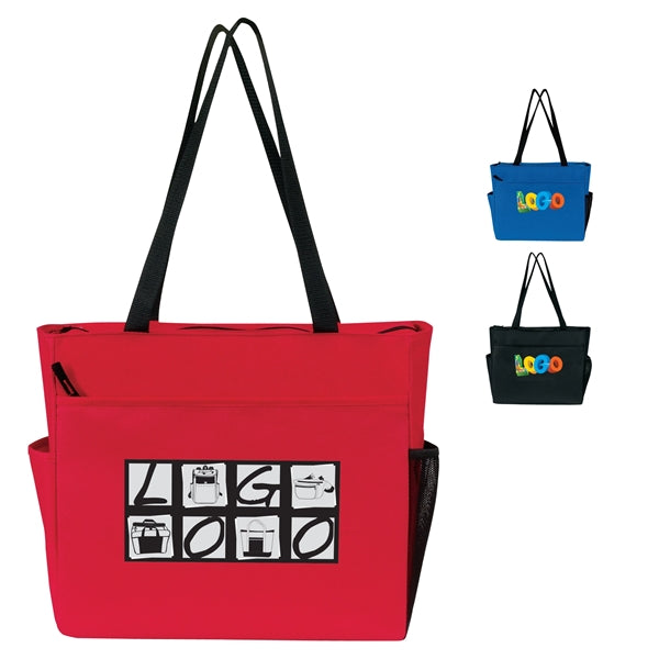 Travel-Ready Zip Tote with Luggage Sleeve