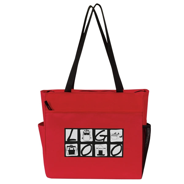 Travel-Ready Zip Tote with Luggage Sleeve