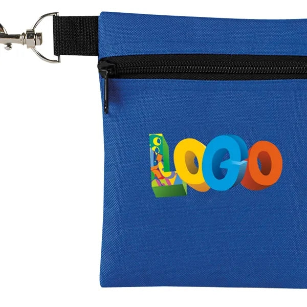 Golf Tee Pouch with Carabiner Clip