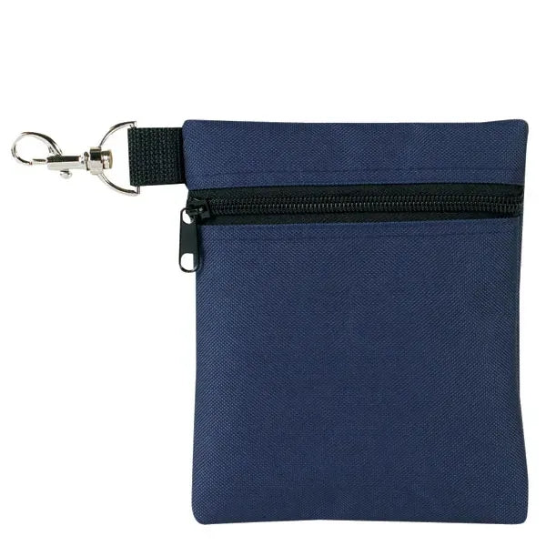 Golf Tee Pouch with Carabiner Clip