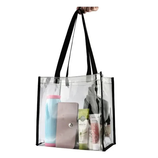Clear PVC Stadium Tote Bag