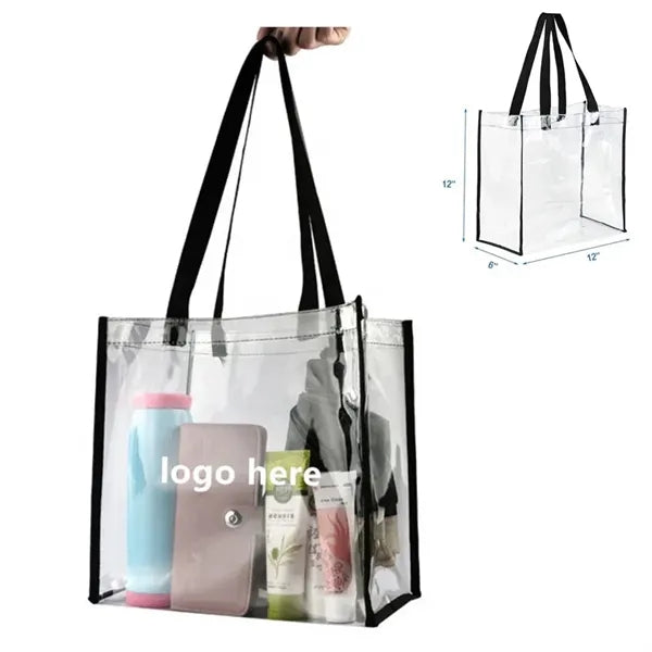 Clear PVC Stadium Tote Bag