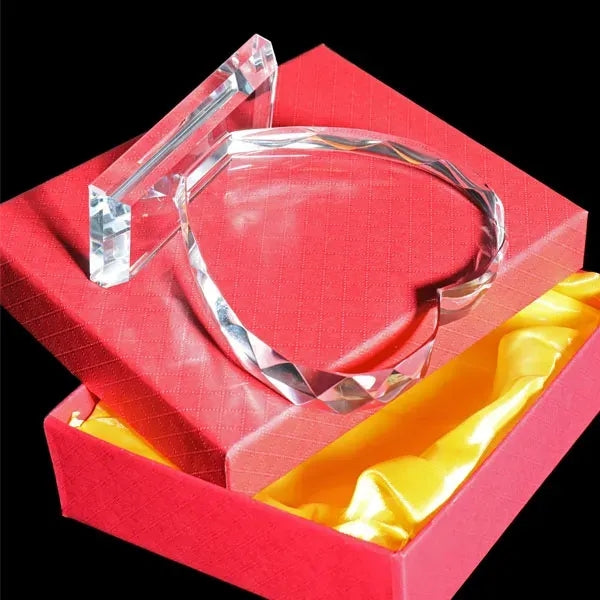 Heart Shape Crystal Award Trophy