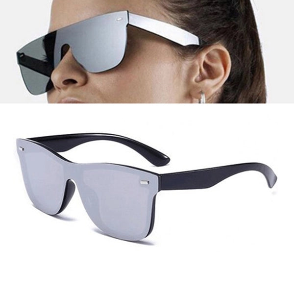 Rimless-style Reflective Sunglasses