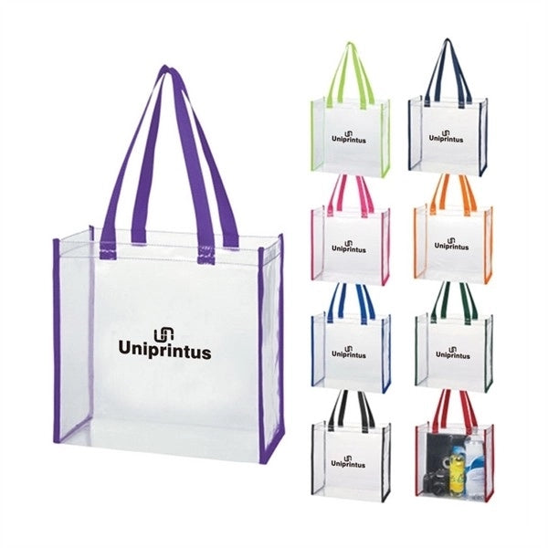 Clear Vinyl Stadium Compliant Tote Bag