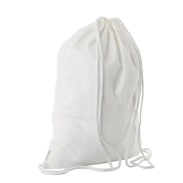 100% Cotton Canvas Drawstring Backpack