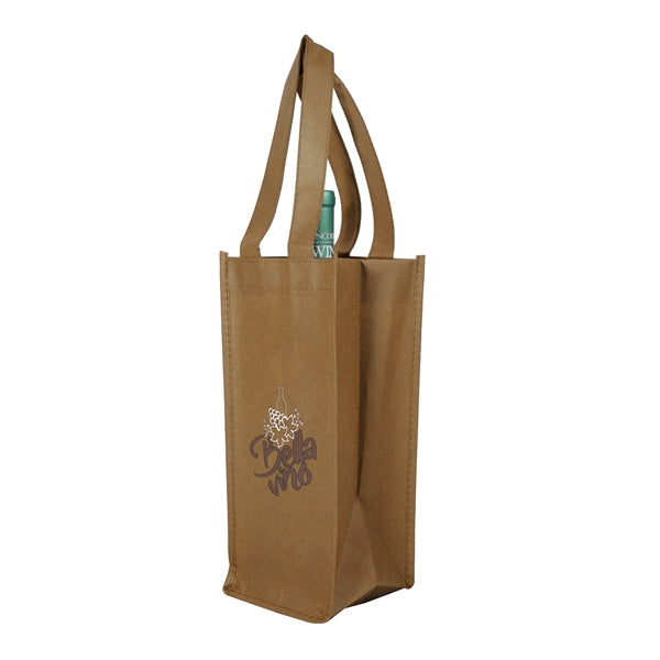Hospitality Non-Woven Wine Bag (1 Color Imprint)