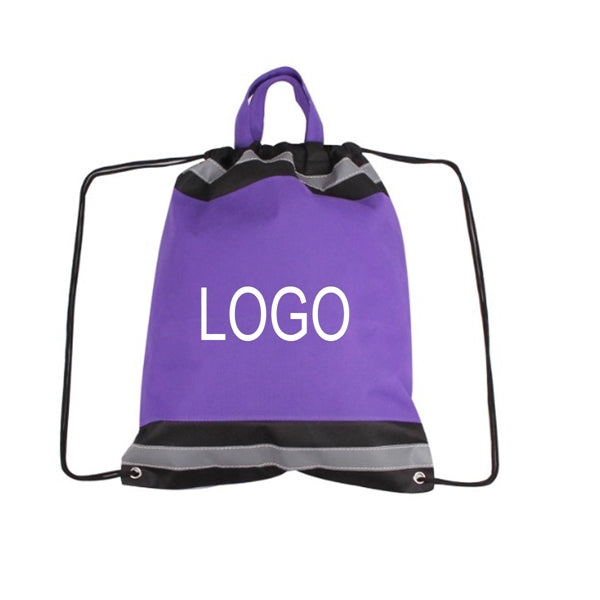 Reflective Sports Drawstring Backpack