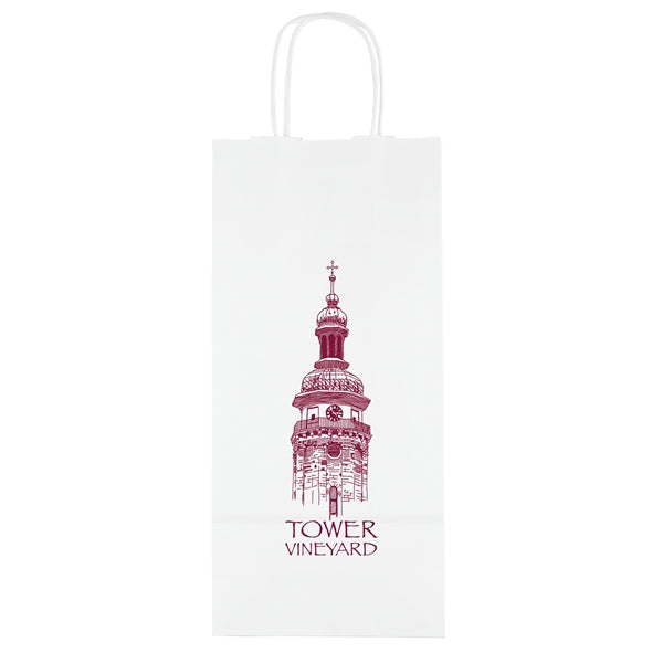 Vino - White Shopper - Flexo Ink Print
