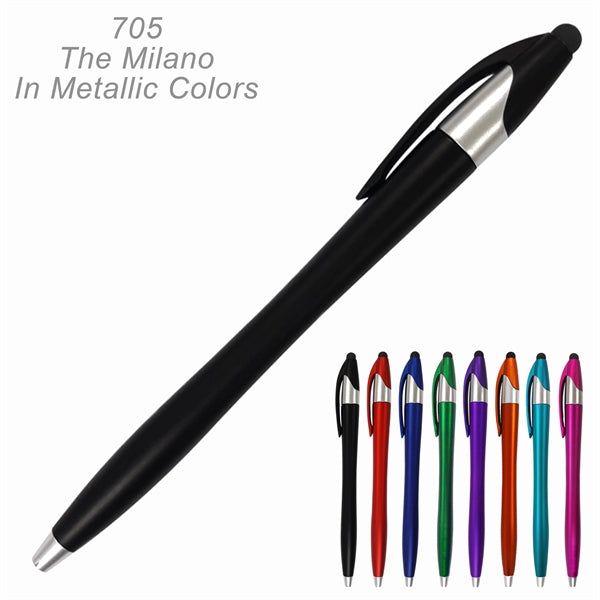 Milano Stylus Ballpoint Pens in Bright Colors
