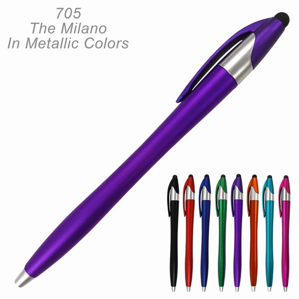 Milano Stylus Ballpoint Pens in Bright Colors