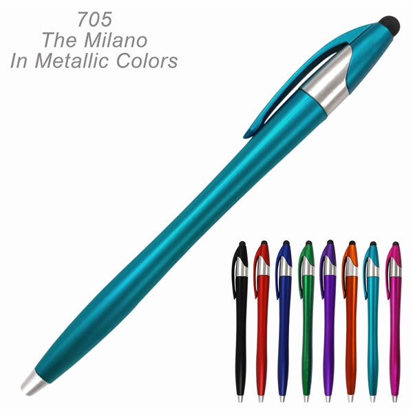 Milano Stylus Ballpoint Pens in Bright Colors
