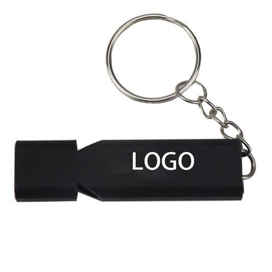 Aluminum Alloy Double Hole Survival Whistle High-frequency