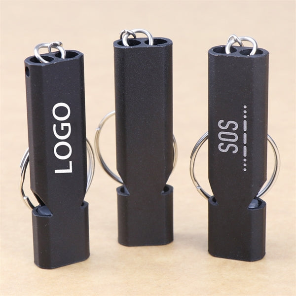 Aluminum Alloy Double Hole Survival Whistle High-frequency
